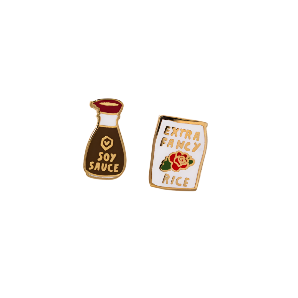 Soy Sauce & Rice Earrings