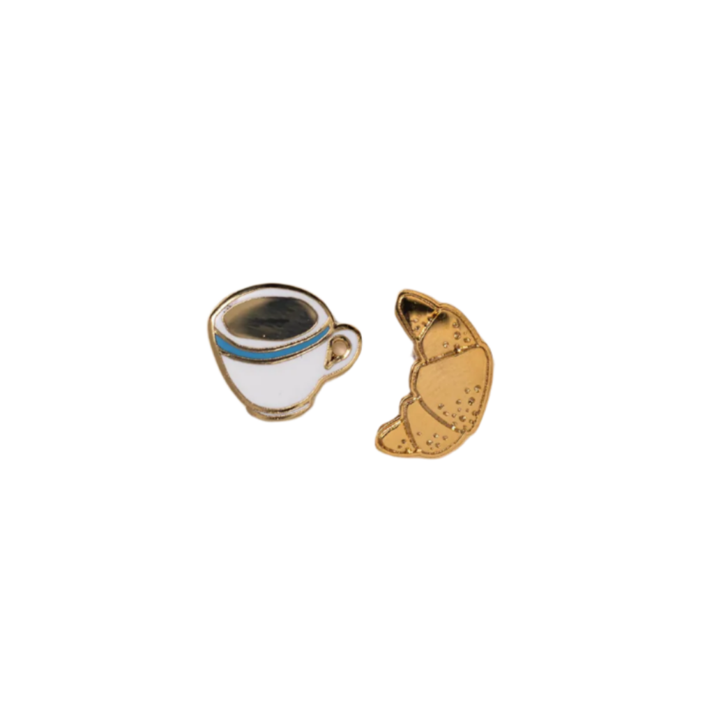 Coffee & Croissant Earrings