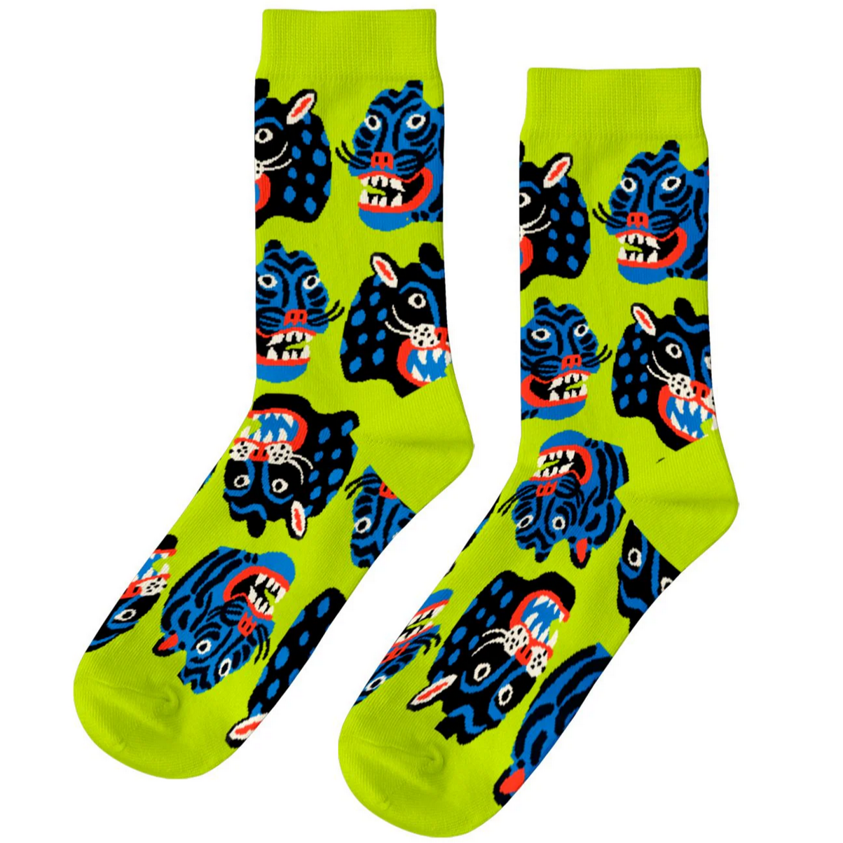 Wild Cats Crew Socks by Kristina Micotti - Small