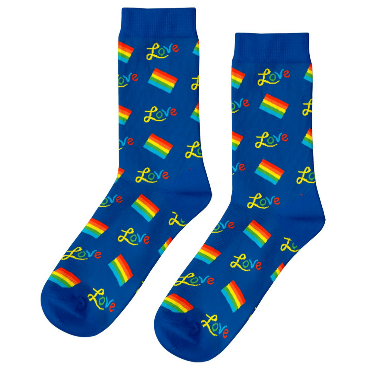 Rainbow Love Crew Socks - Unisex