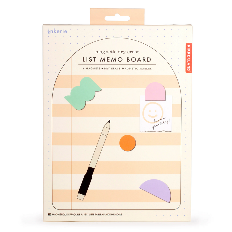 Inkerie Magnetic Dry Erase List Memo Board