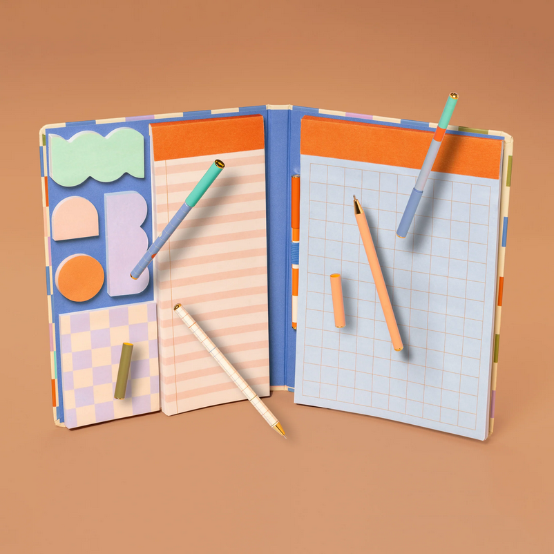 Inkerie Notepad with Sticky Notes Set and Pen