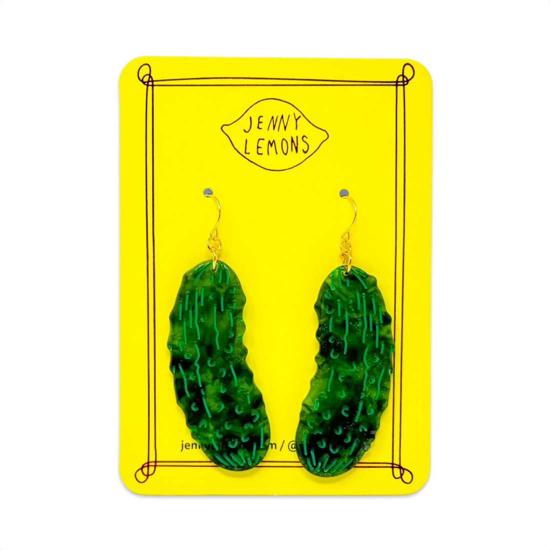 Pickle Acetate Earrings