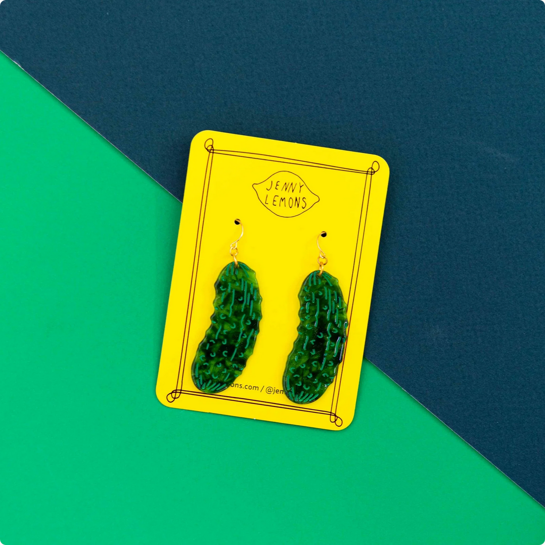 Pickle Acetate Earrings