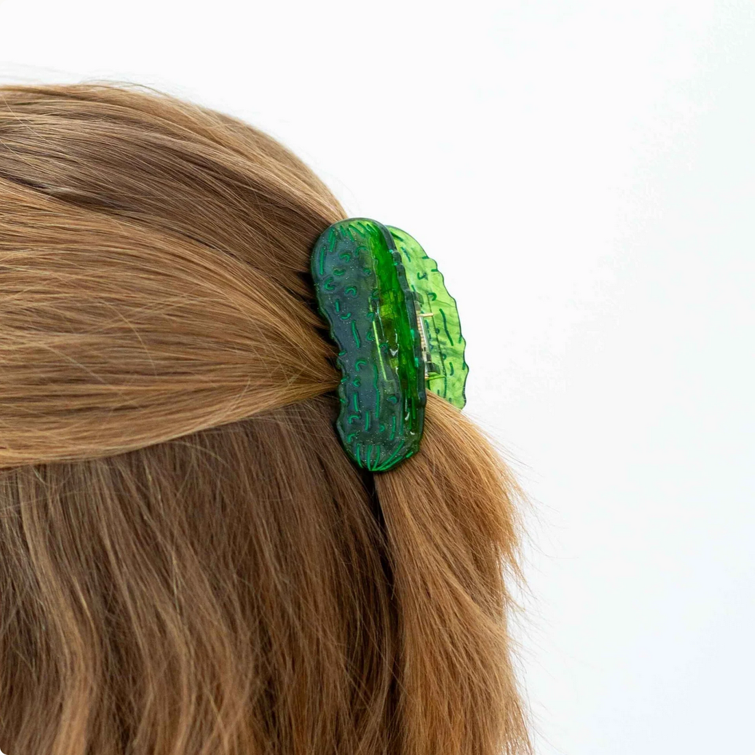 Mini Pickle Hair Claw Clip