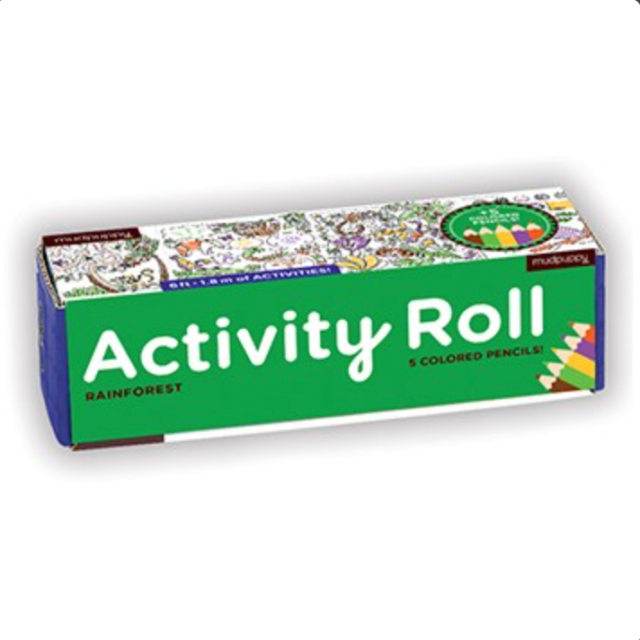 Rainforest Activity Roll with 4 crayons