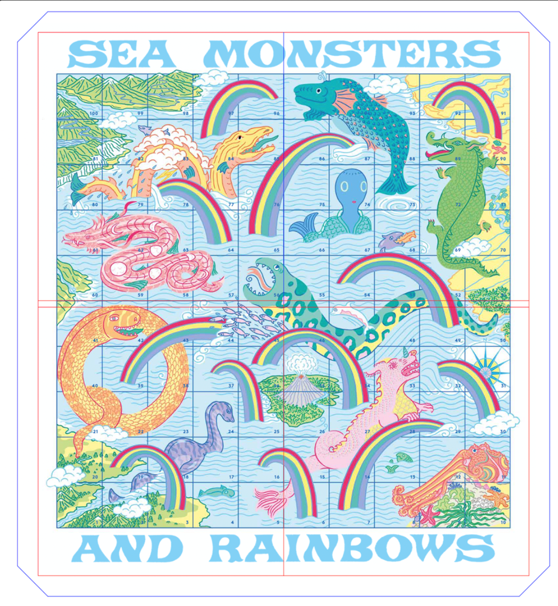 Sea Monsters & Rainbows: A Chutes & Ladders Game