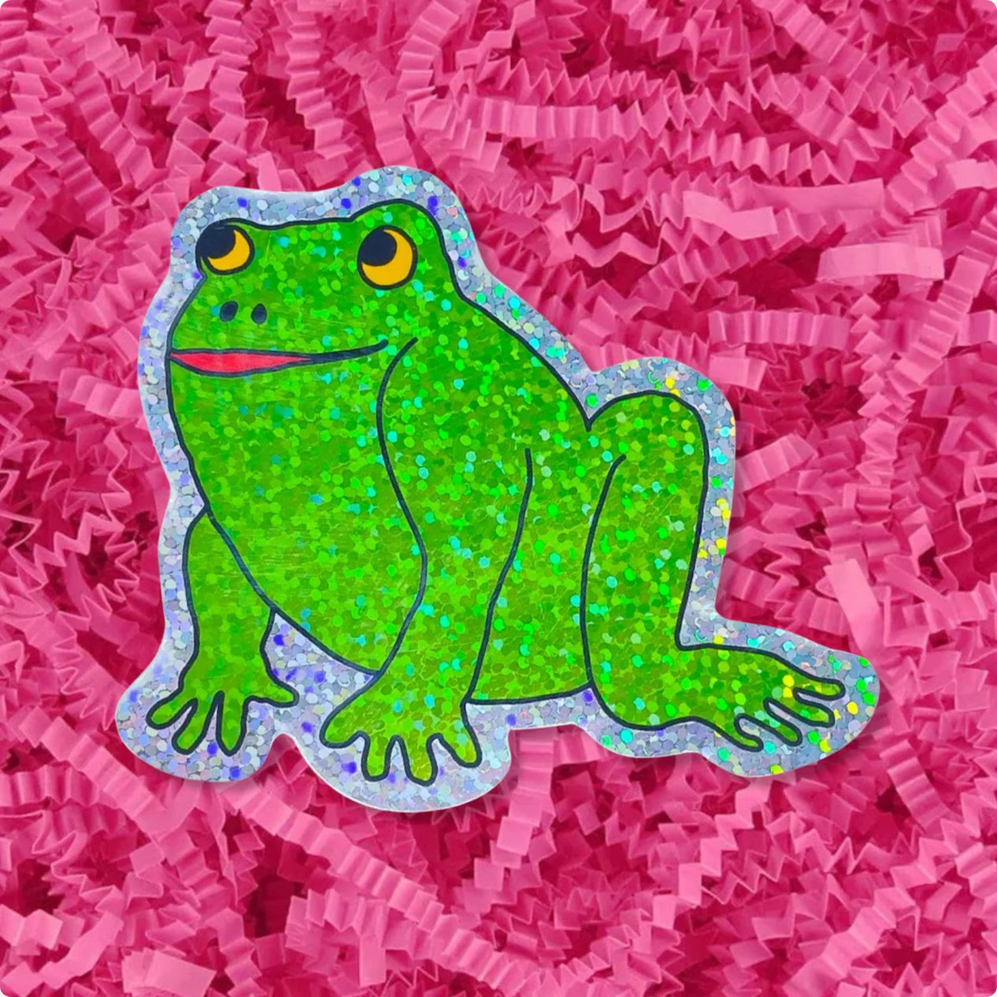 Glitter Froggy Sticker