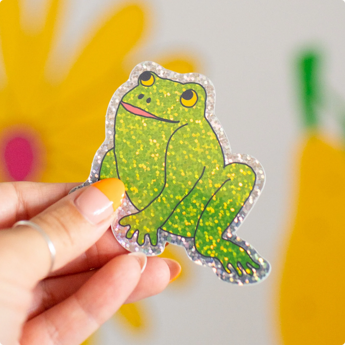 Glitter Froggy Sticker