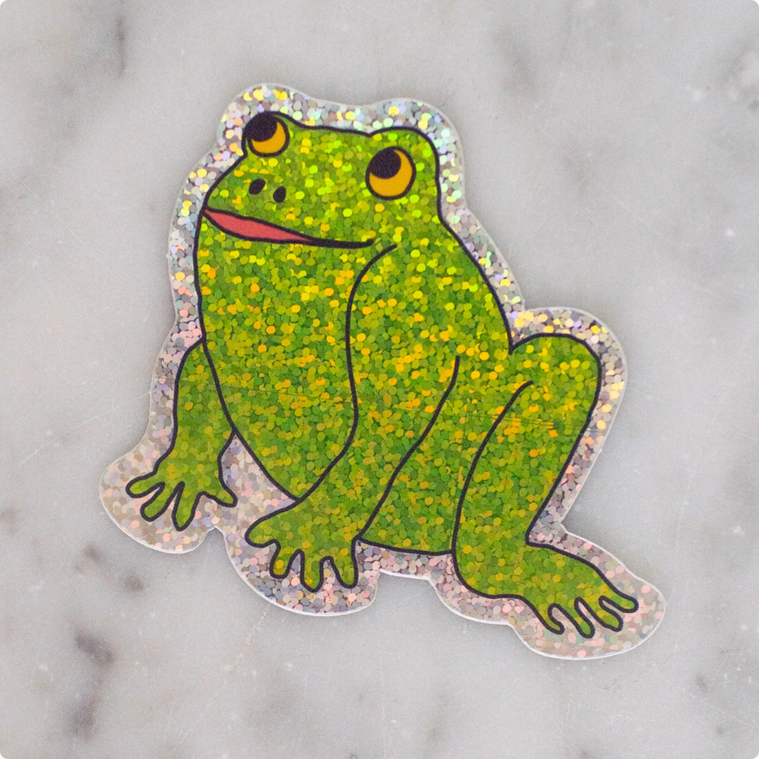 Glitter Froggy Sticker