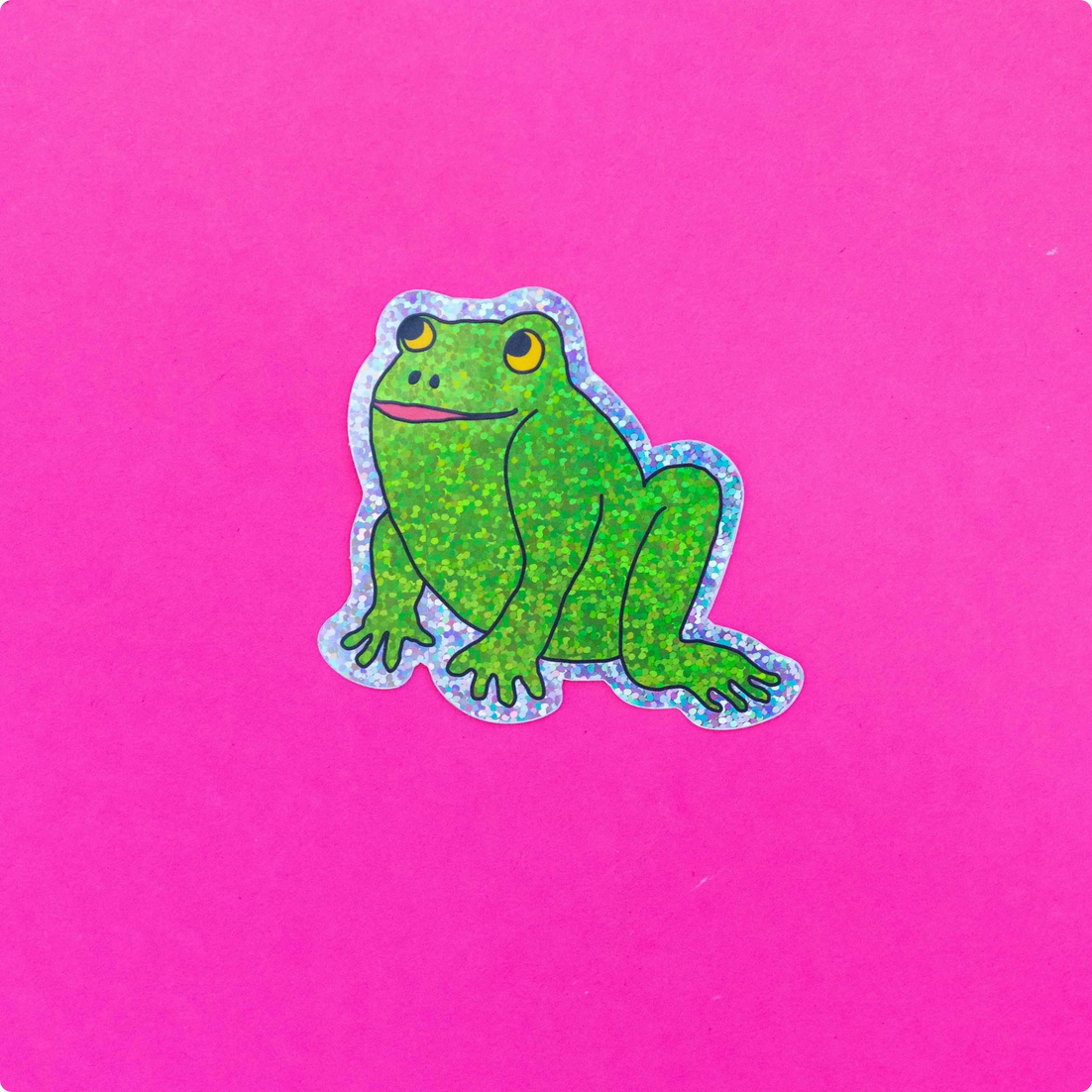 Glitter Froggy Sticker