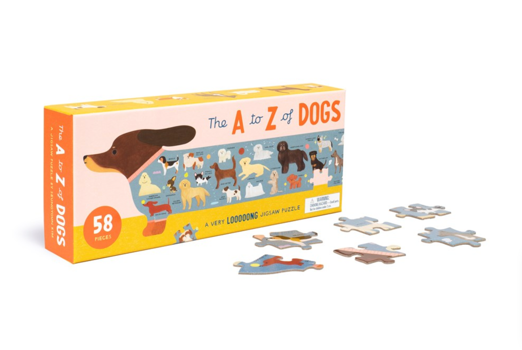 The A to Z of Dogs 58 Piece Puzzle: A Very Looooong Jigsaw Puzzle