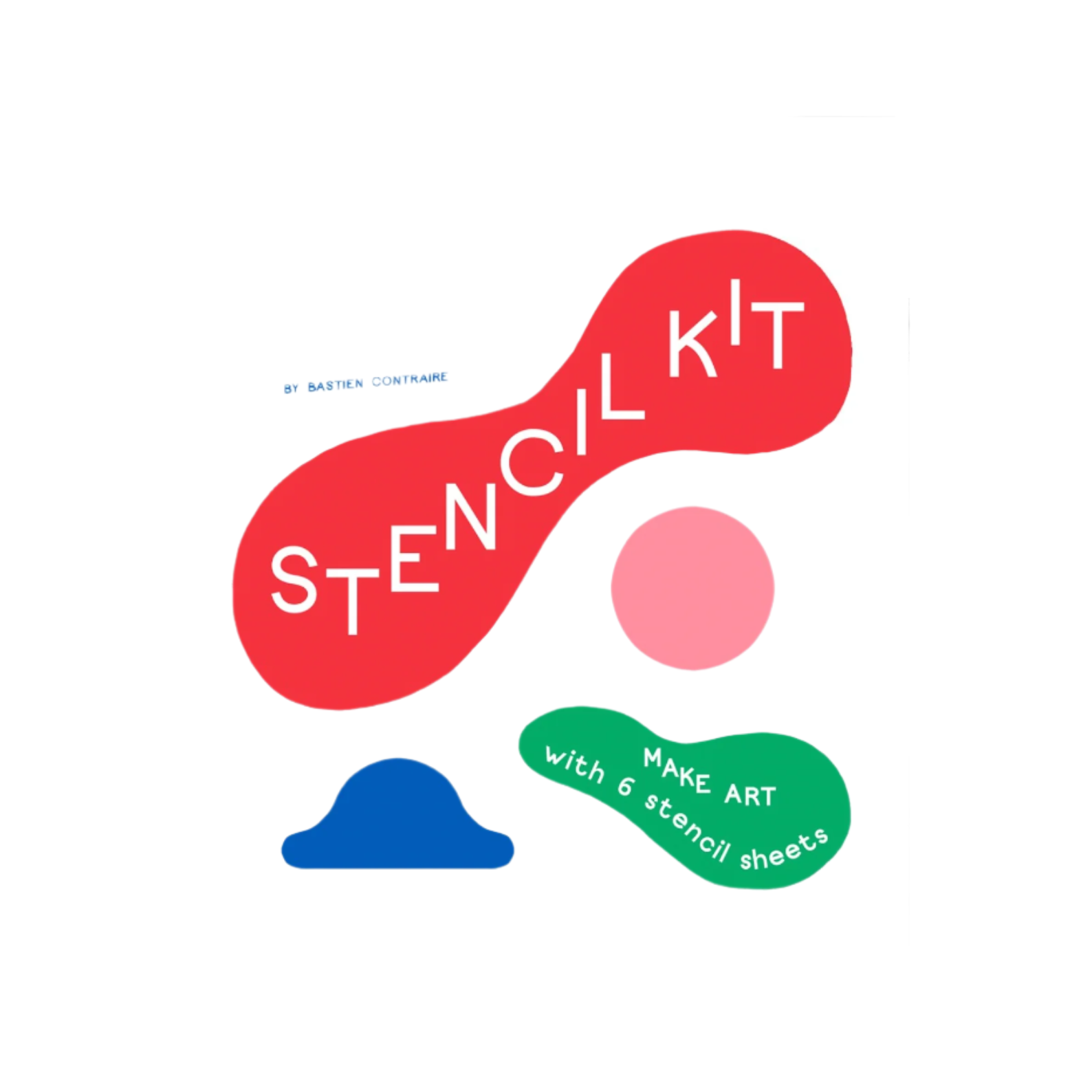 Stencil Kit: Blue Smile, Red Apple, Yellow Snake...