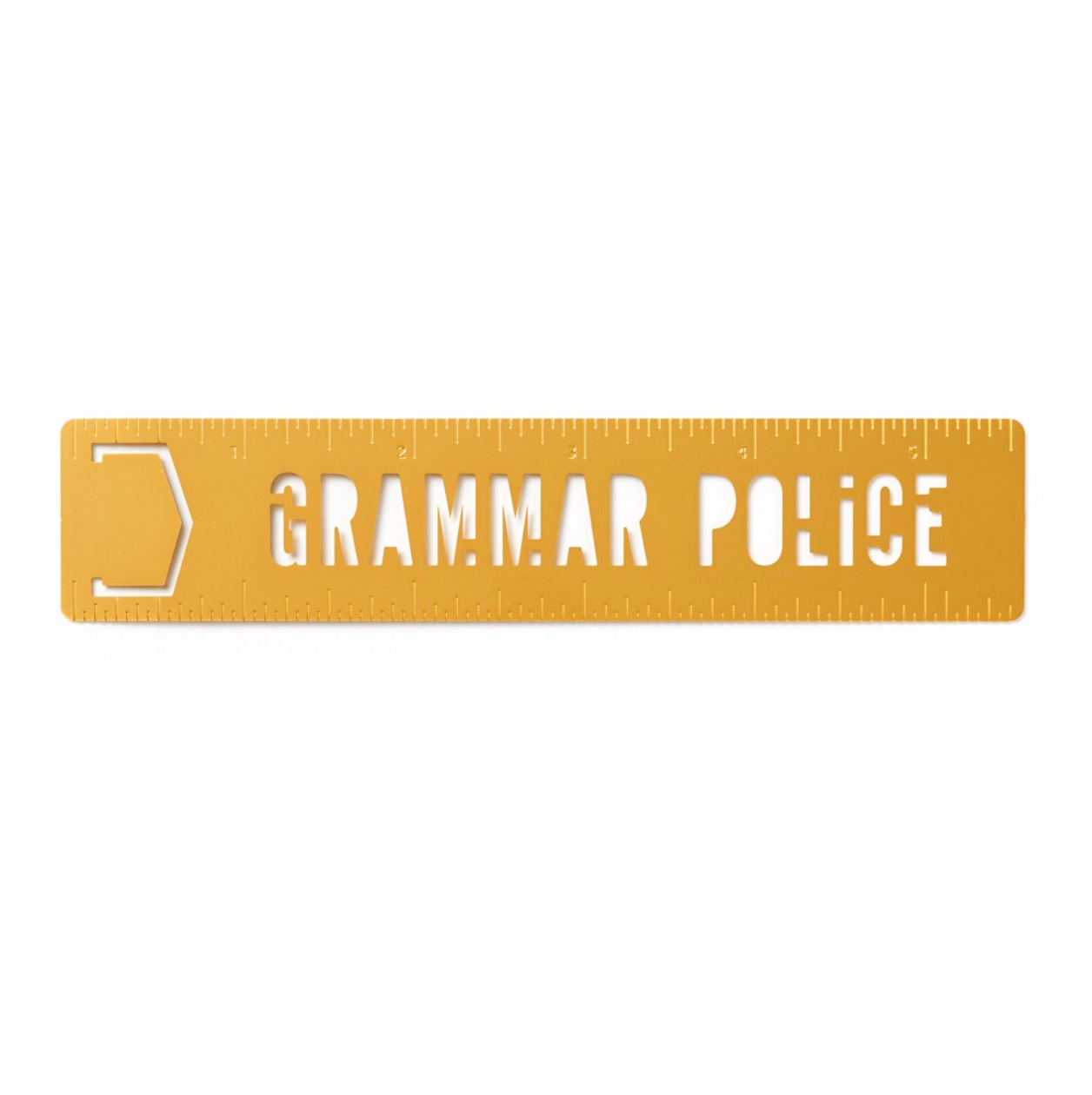 Grammar Police Metal Bookmark Stencil