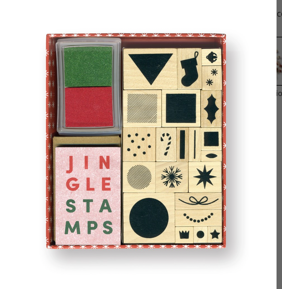 Jingle Stamps: 22 stamps + 2 ink pads