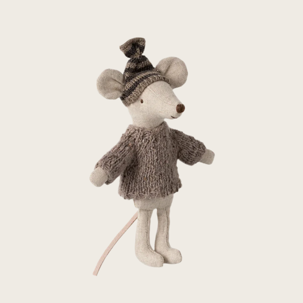 Knitted sweater and hat -Big brother mouse