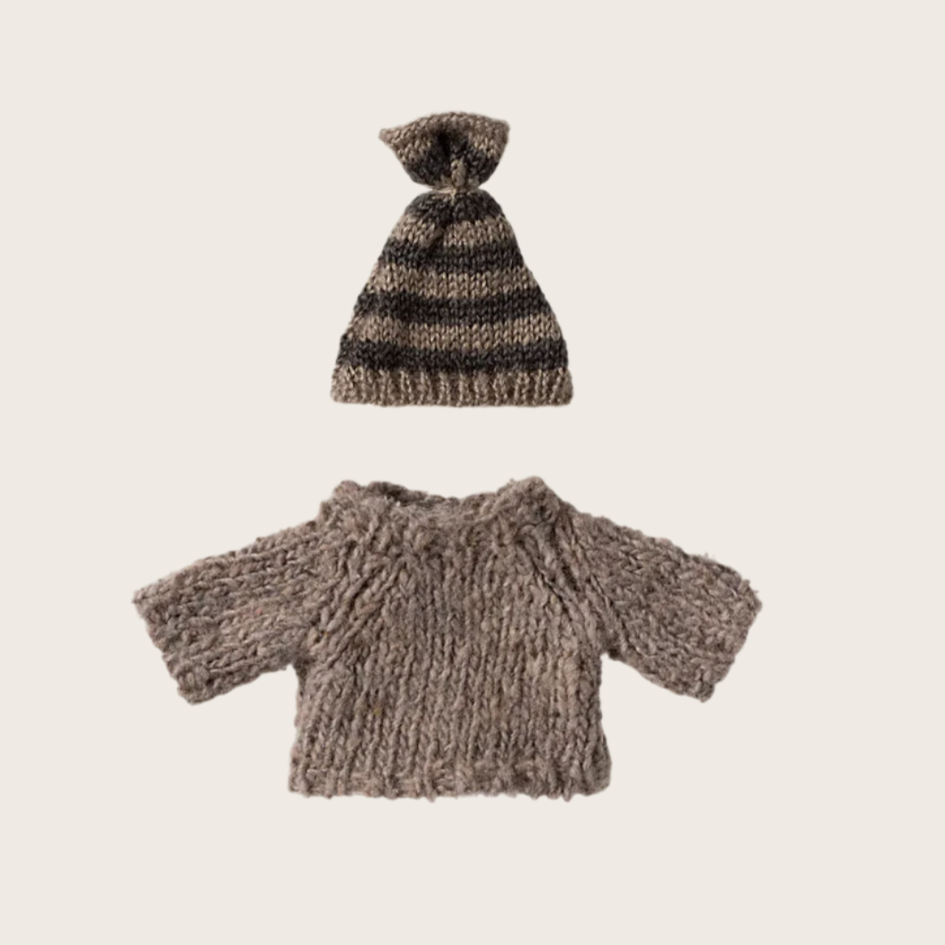 Knitted sweater and hat -Big brother mouse