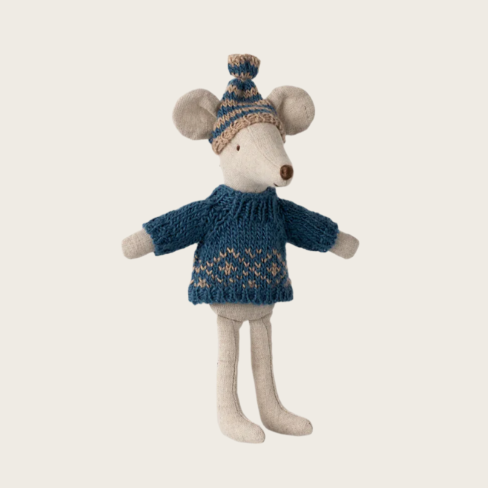 Knitted sweater and hat - Dad mouse