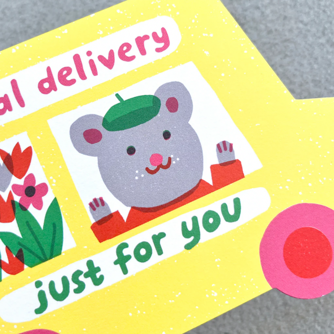 Special Delivery Van Die Cut Card - Louise Lockhart