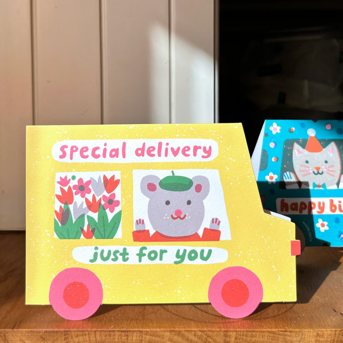 Special Delivery Van Die Cut Card - Louise Lockhart