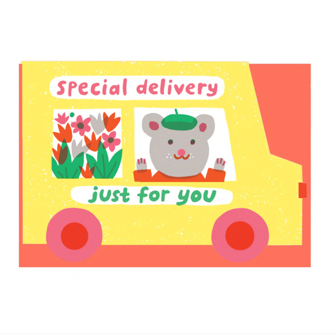 Special Delivery Van Die Cut Card - Louise Lockhart