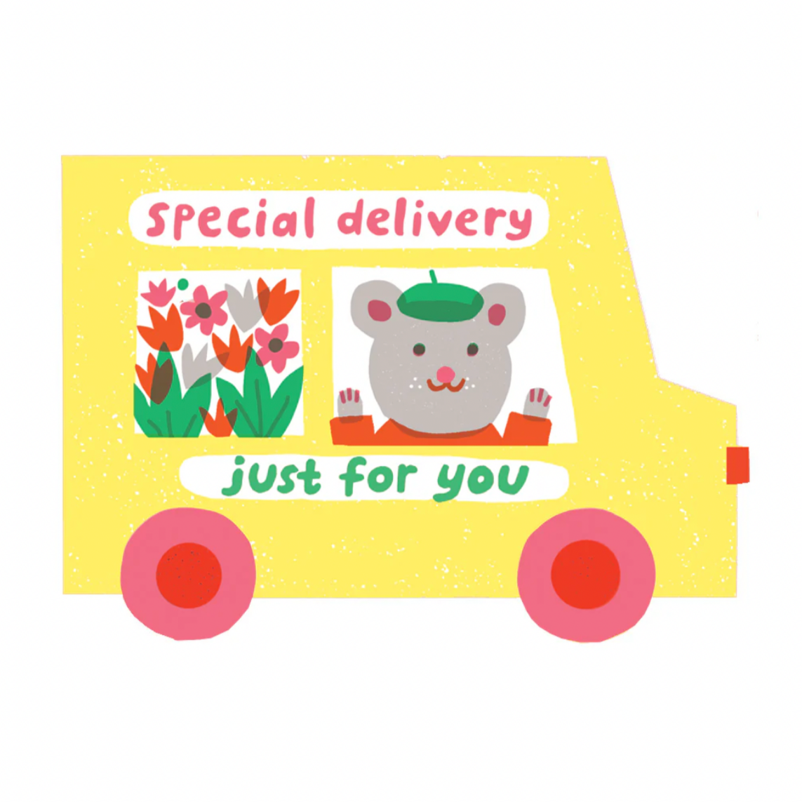 Special Delivery Van Die Cut Card - Louise Lockhart