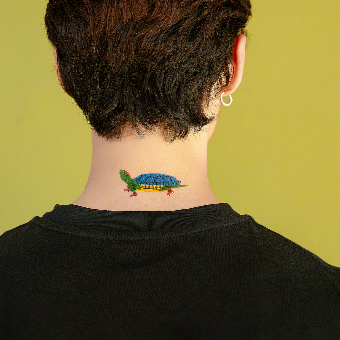 Skater Turtle Tattoo Pair - NEW Fall 24 -Kristina Micotti