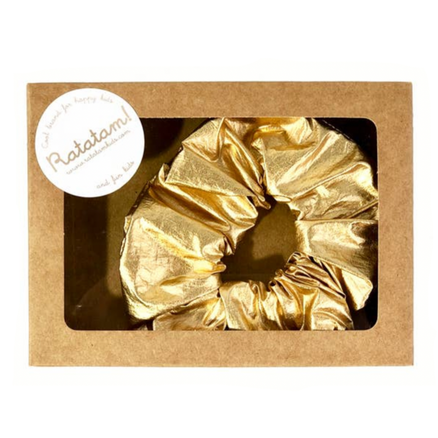 The elastic metallic scrunchie