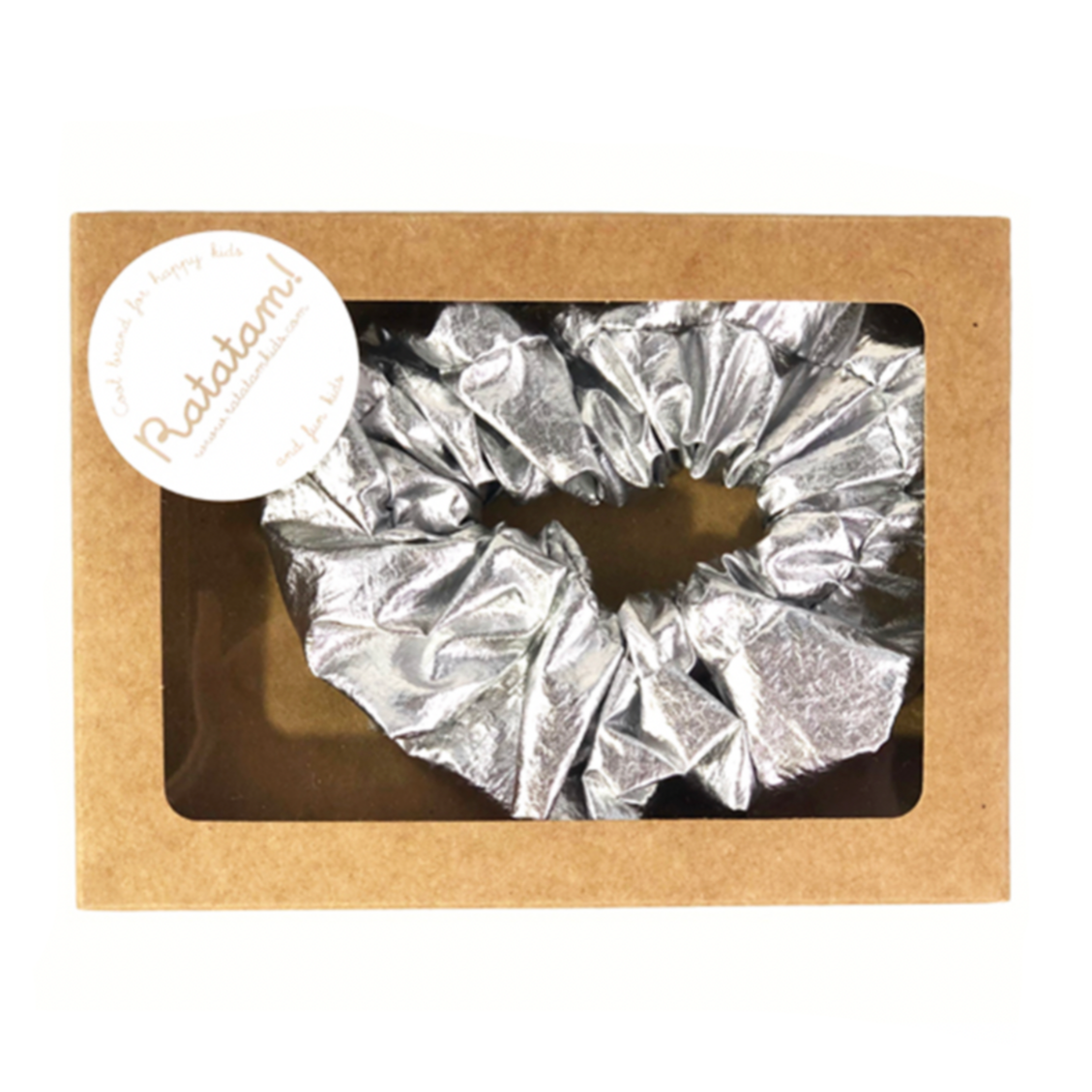 The elastic metallic scrunchie