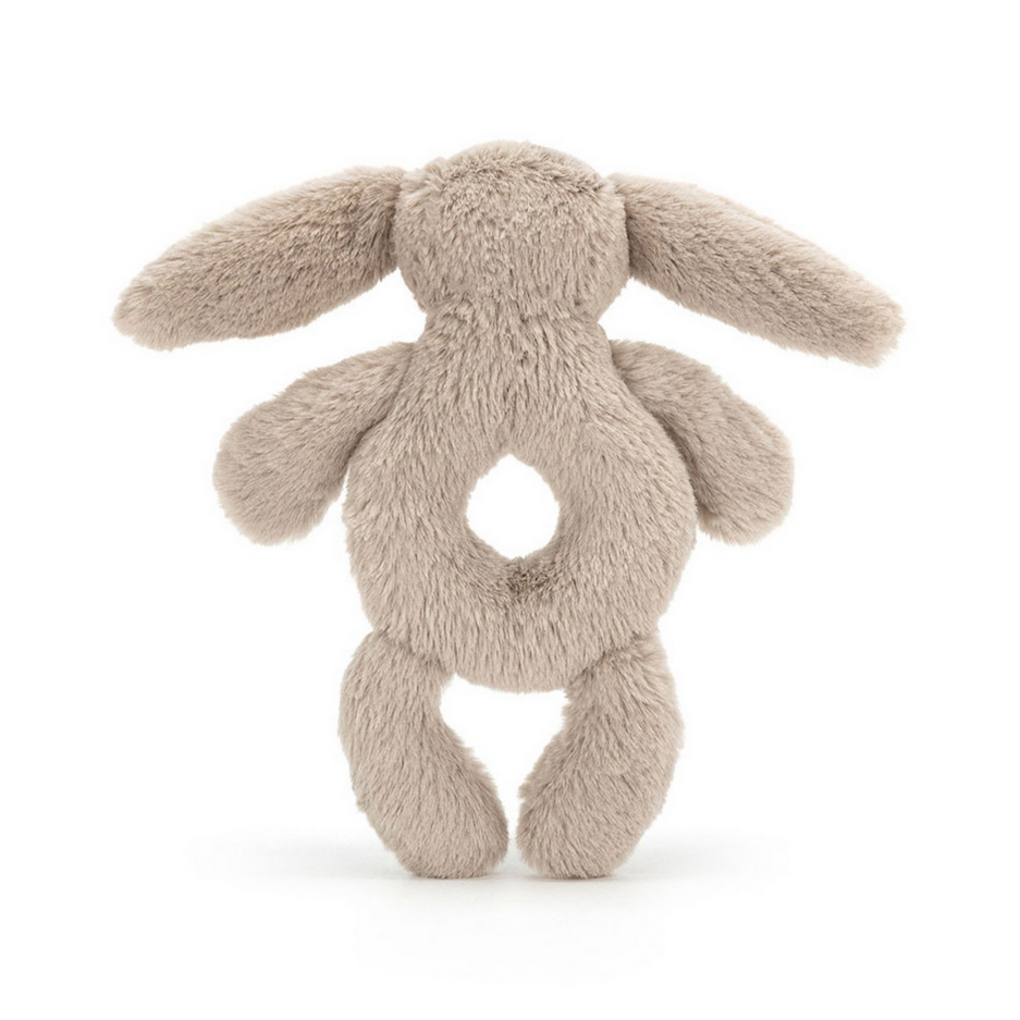 Bashful Beige Bunny Ring Rattle