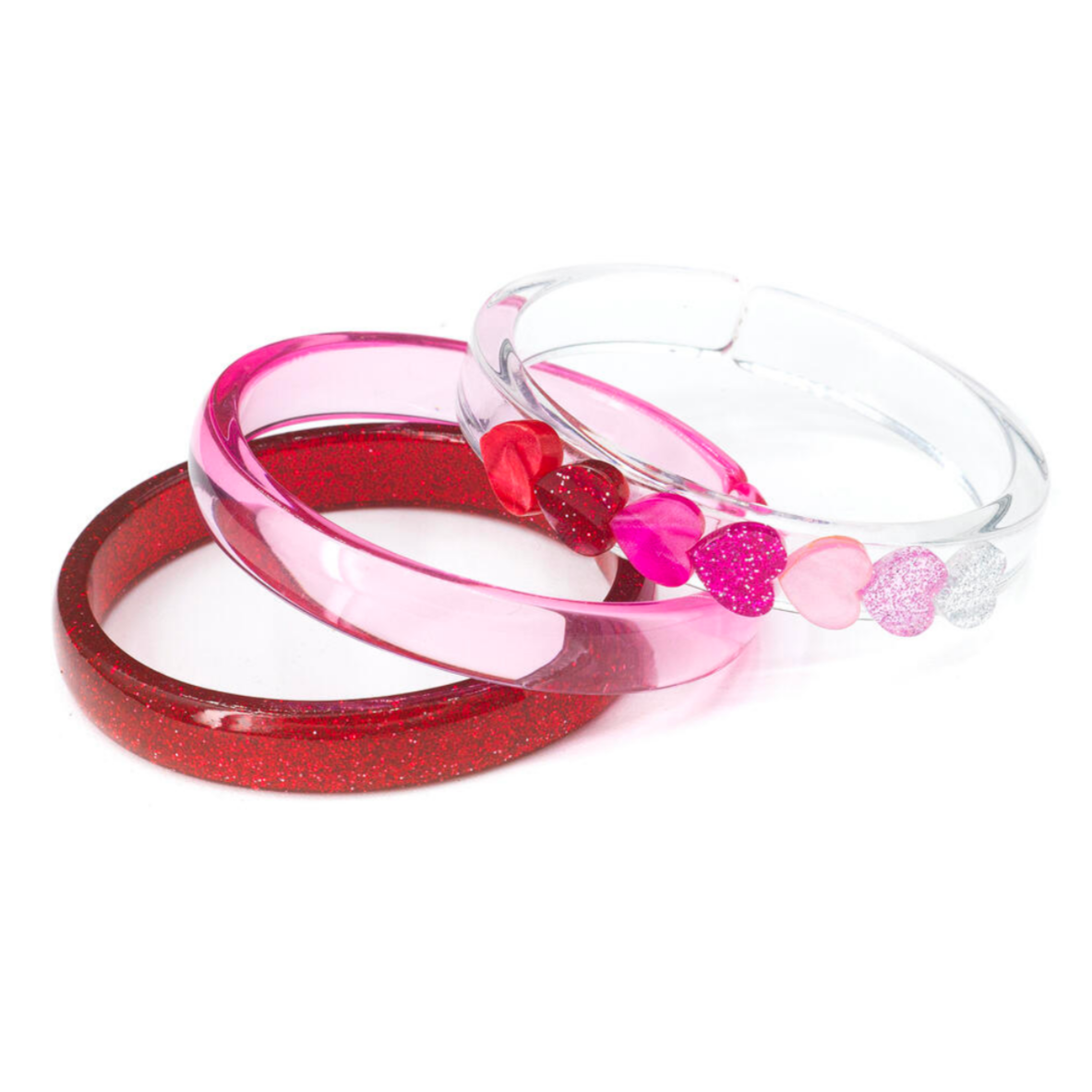 Hearts Red Shades Bangles