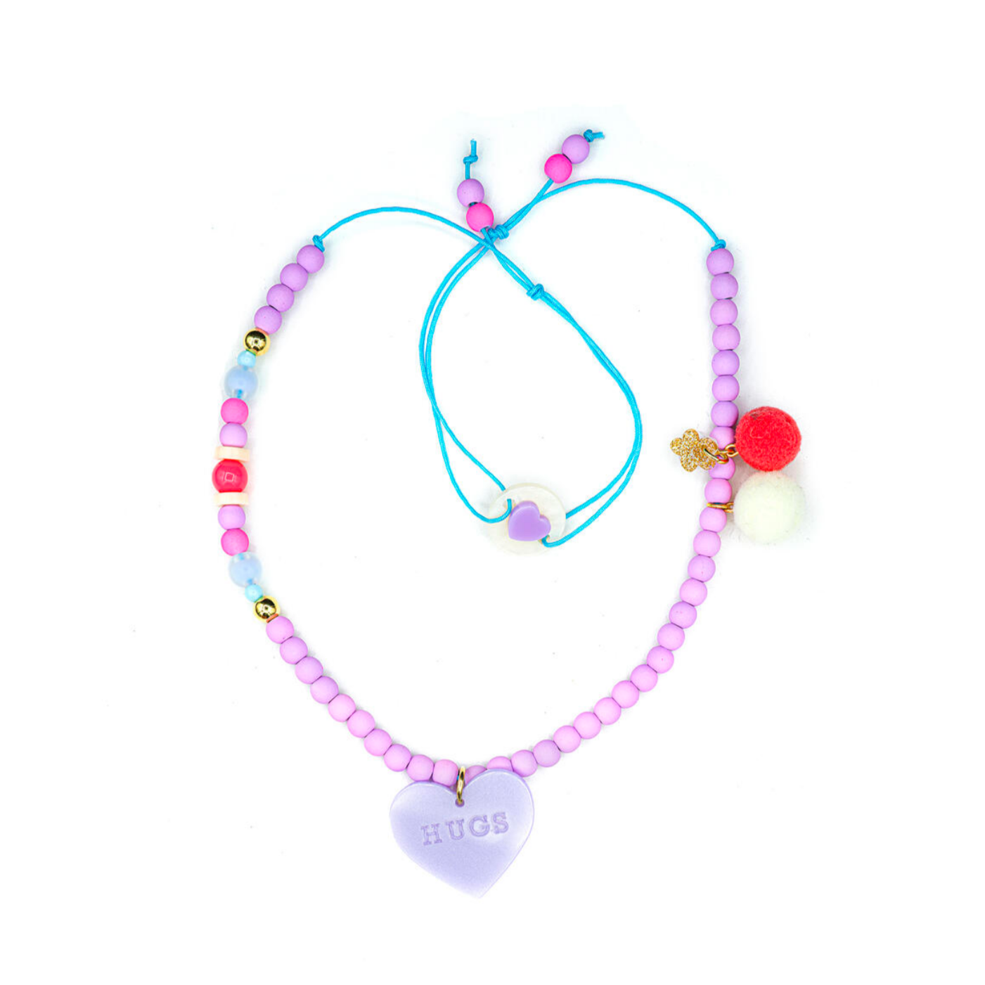 Hearts Red Violet Necklaces