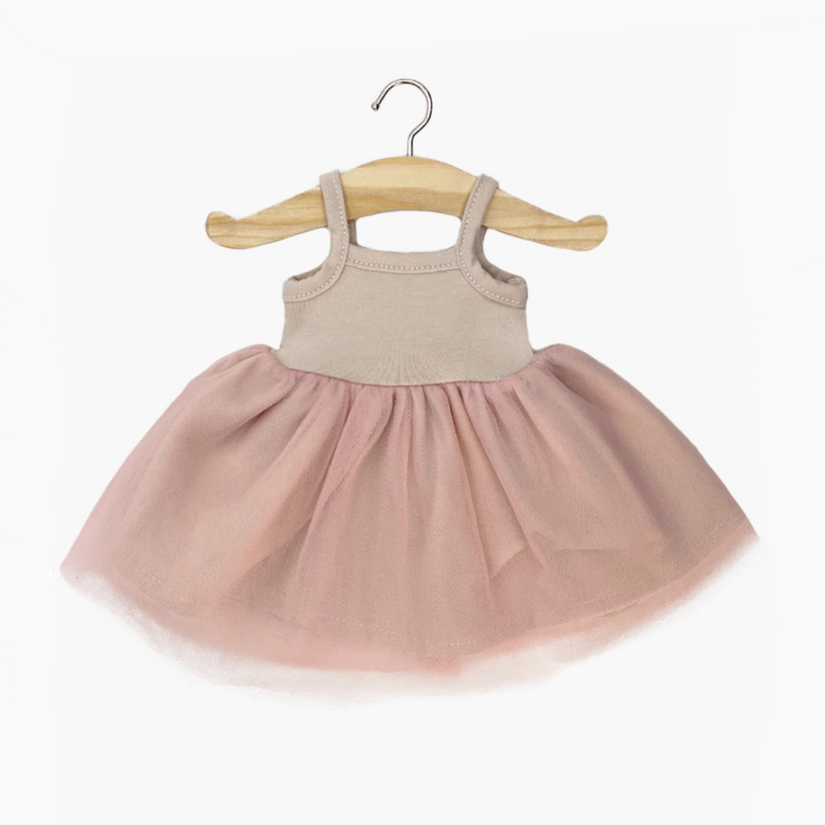 Tutu Rosella linen and tulle pink bagatelle -34cm/13.5in dolls