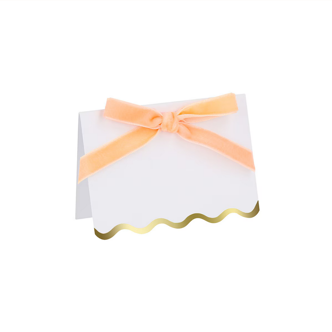 Pastel Velvet Bow Place Cards