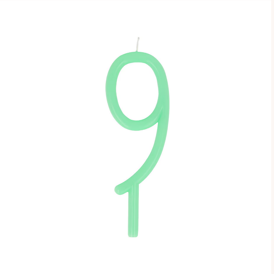 Slim Number 9 Candle