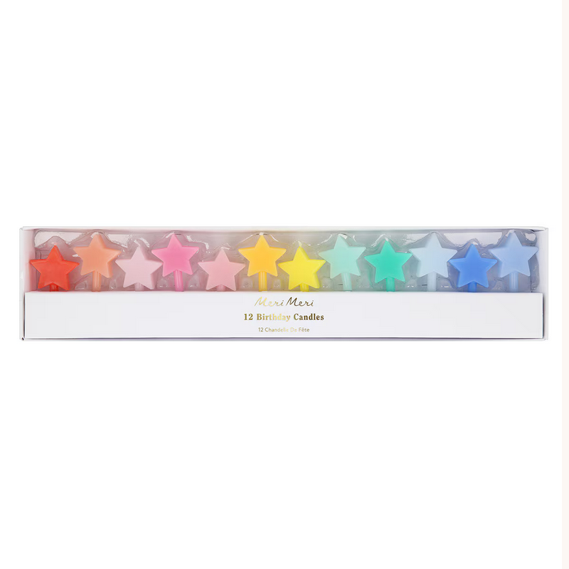 Rainbow Star Candles