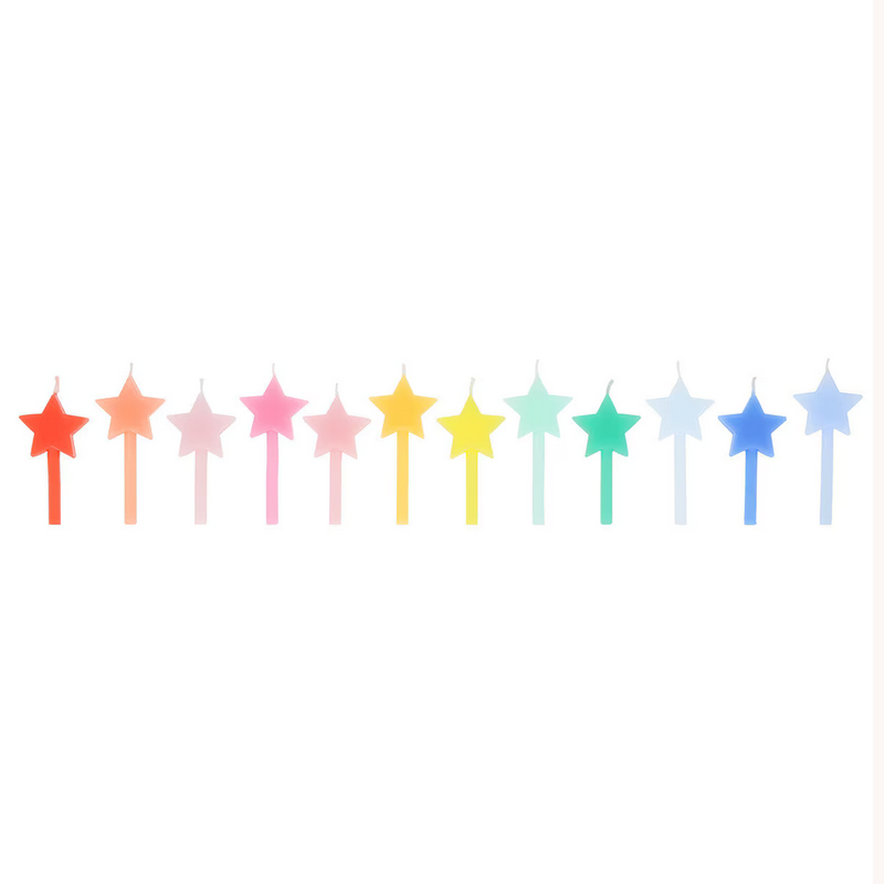 Rainbow Star Candles