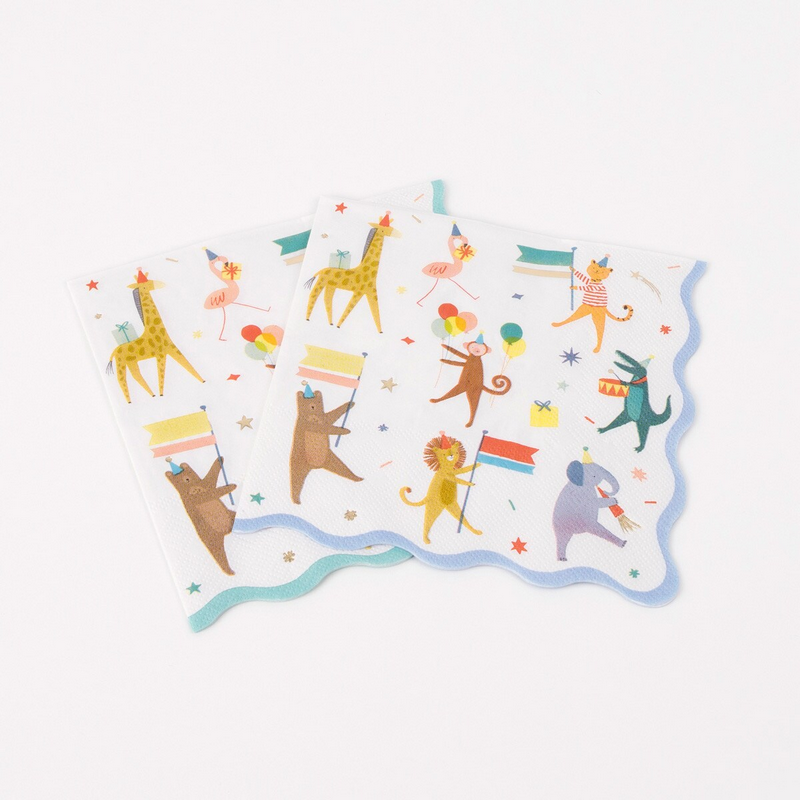 Animal Parade Large Napkins