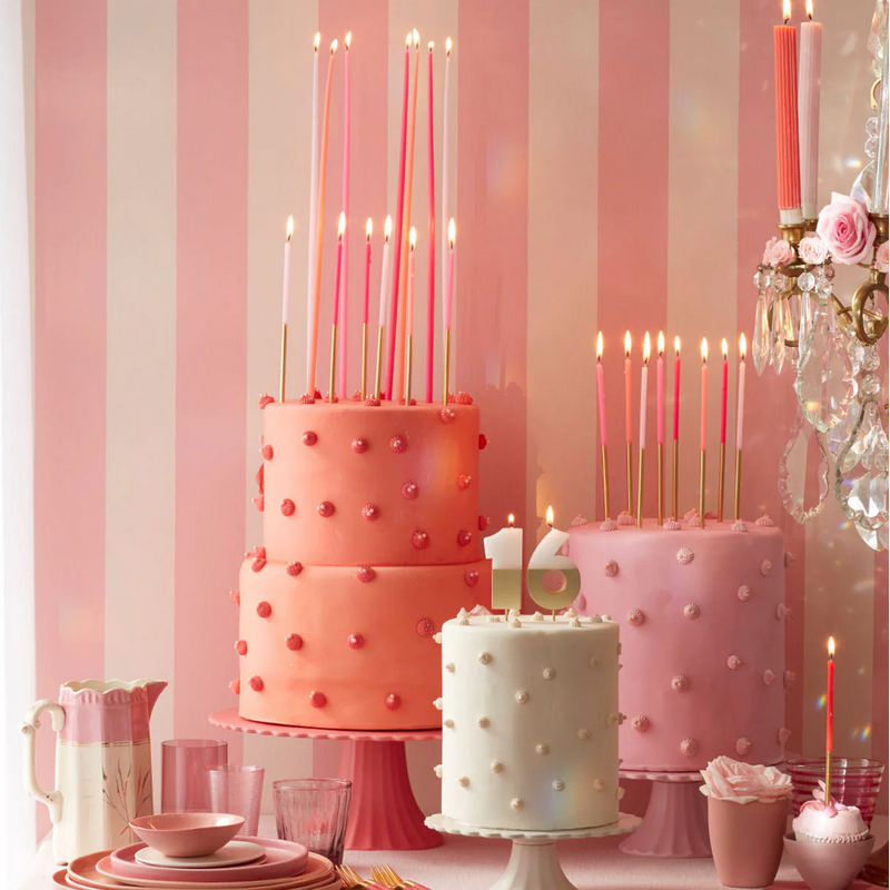 Gold Dipped Pink Mix Candles