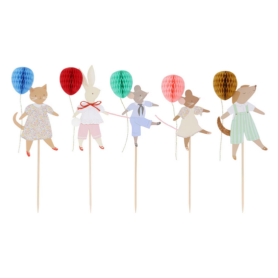 Animal Friends Cake Toppers