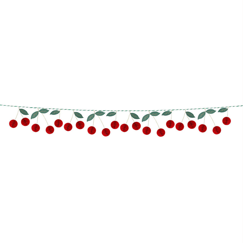 Cherry Honeycomb Garland