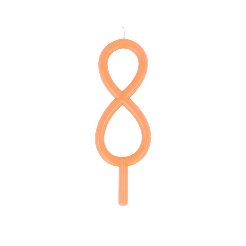 Slim Number 8 Candle