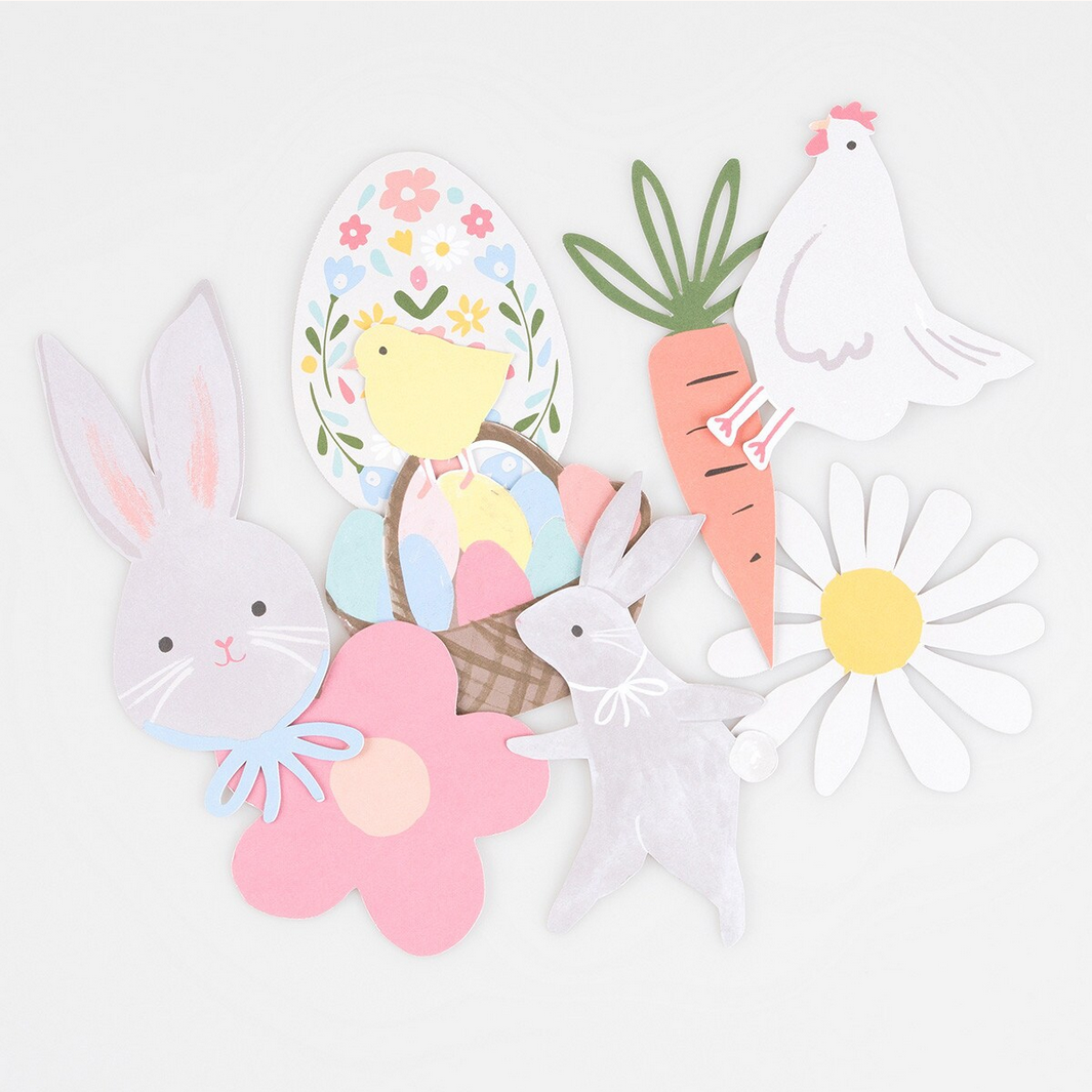 Easter Themed Shaped Stickers (x25 stickers)