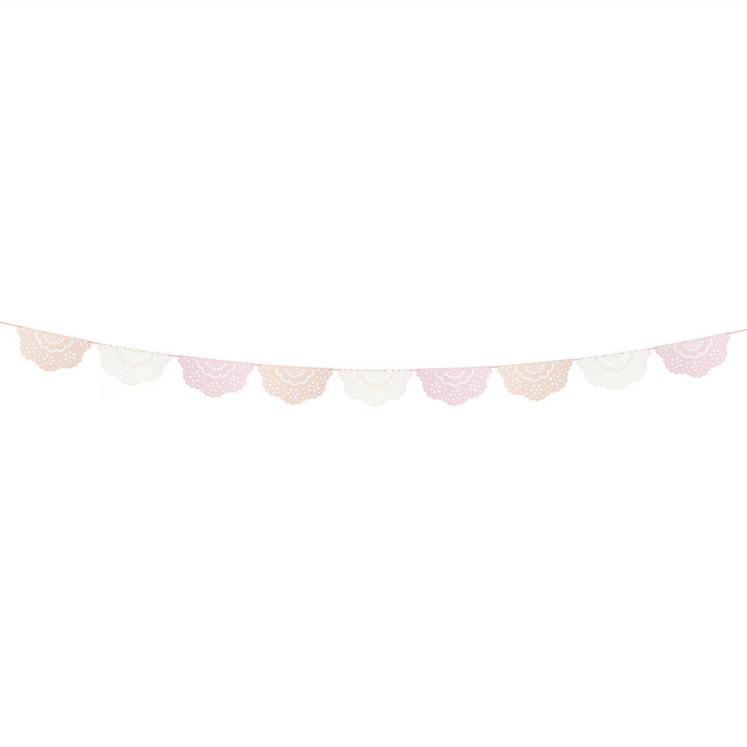 Broderie Anglaise Lace Multi Pennant Garland