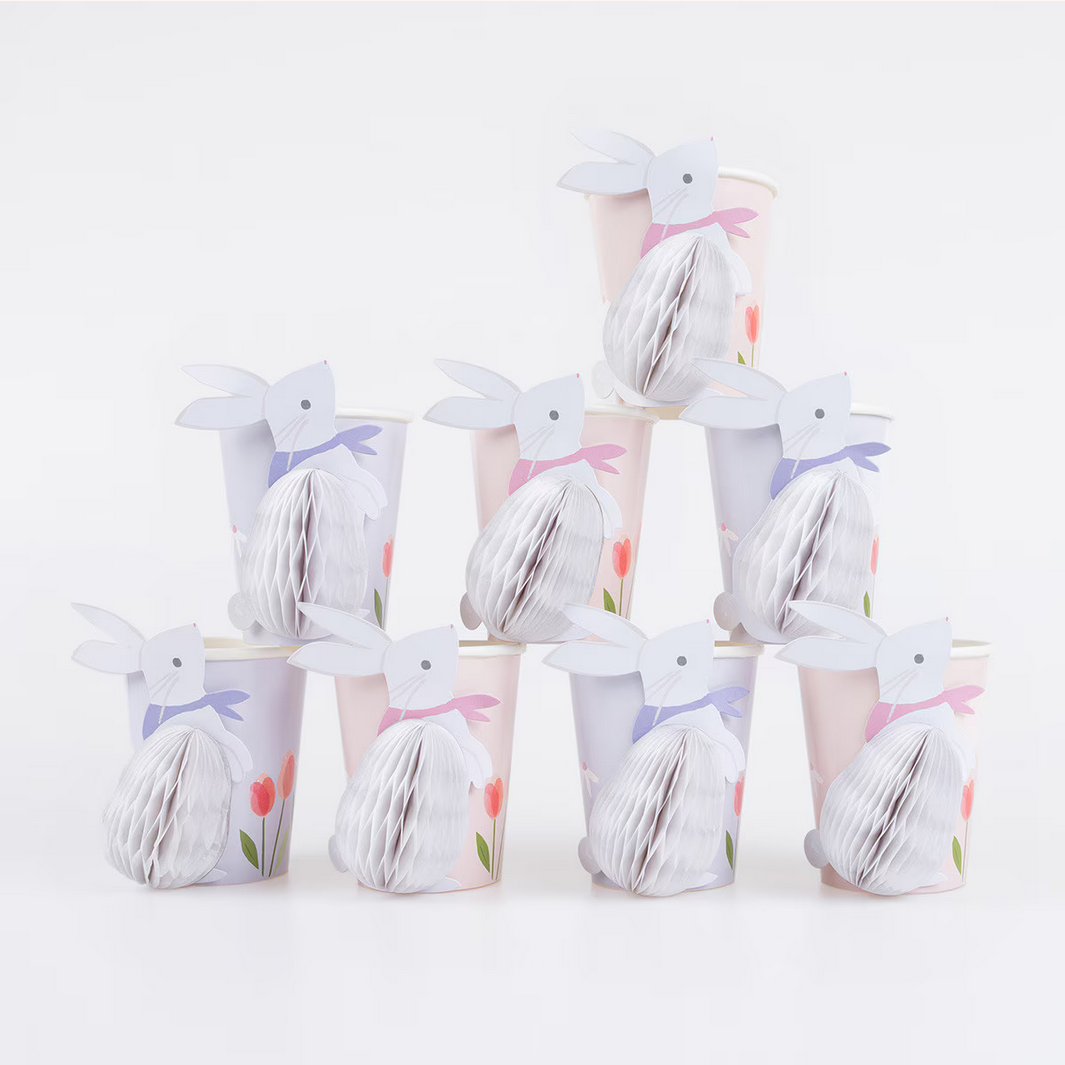 Honeycomb Bunny Cups (x8)