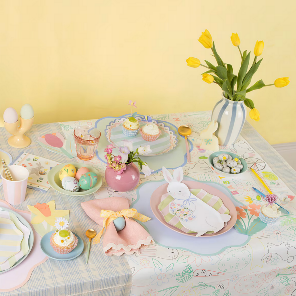 Easter Bunny Shaped Plates (x8)