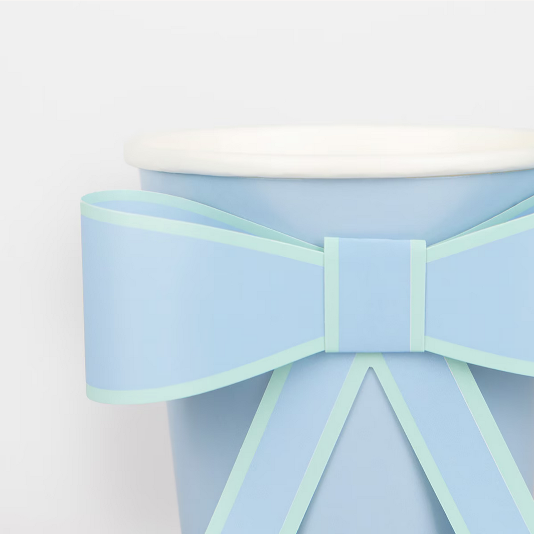 Pastel Bow Cups (x8)