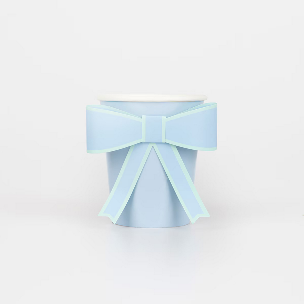 Pastel Bow Cups (8pk)