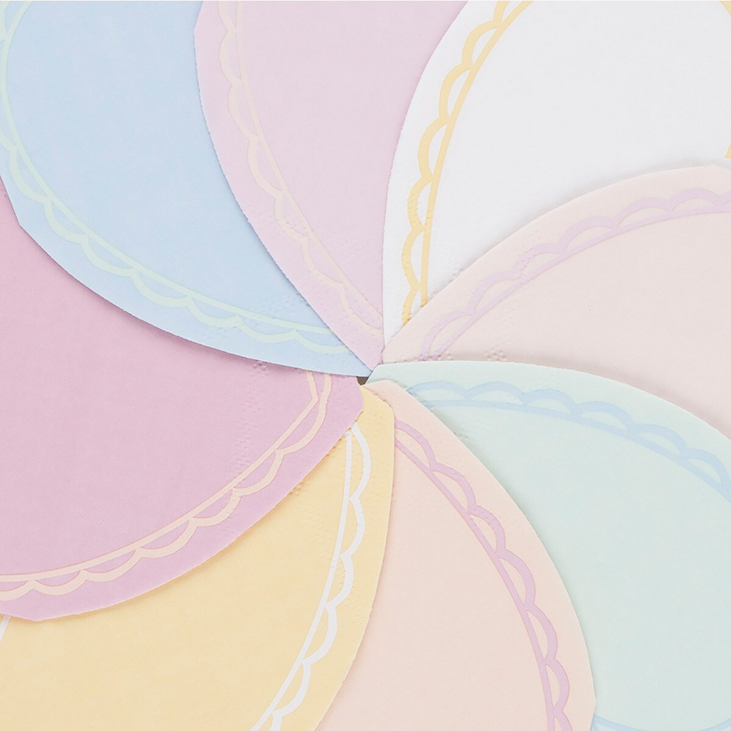 Pastel Heart Large Napkins (x16)