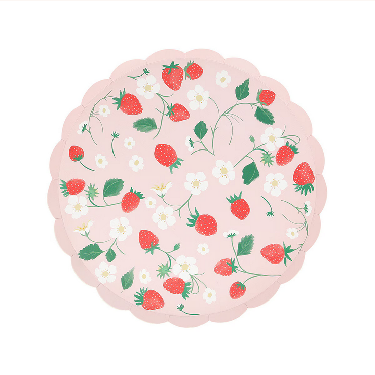 Strawberry Side Plates (8pk)